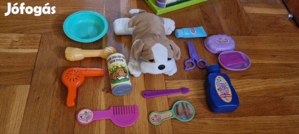 játék kutyaház plüss kutyával és kiegészítőkkel 