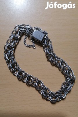 jelzett ezüst bűbáj karkötő 