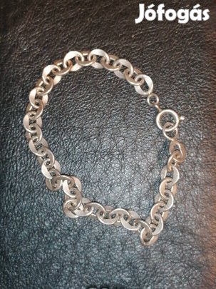jelzett ezüst karlánc