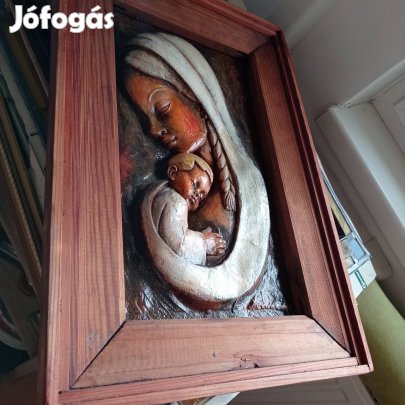 képzőművész alkotása- bőr kép