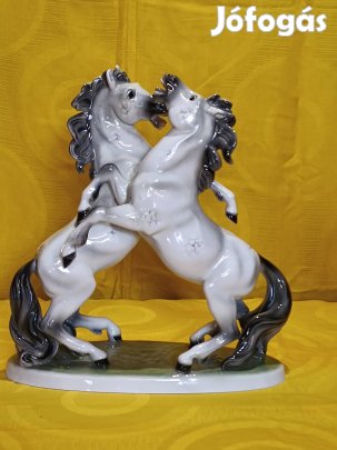 kerámia lovas szobor Wien Keramos