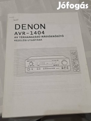 kezelési utasítás Denon AVR-1404