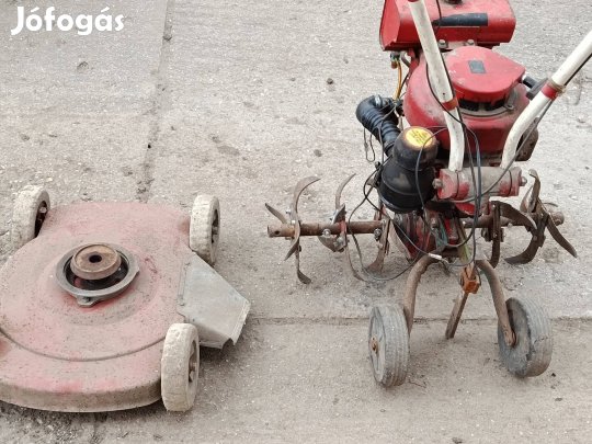 kf-04 Rexi max kapálógép, fűnyíró adapterrel.