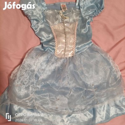 kislány Csipkerózsika jelmez kek hercegnő 3-5 evesre