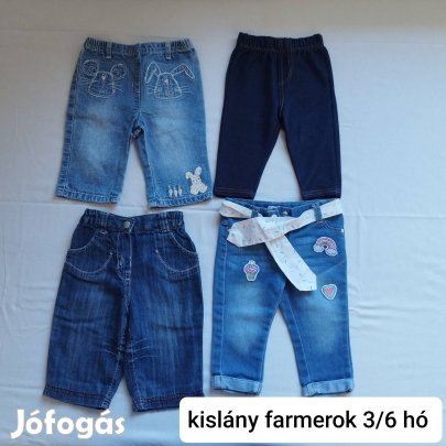 kislány farmerok 3/6 hó 