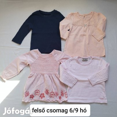 kislány felső csomag 6/9 hó 