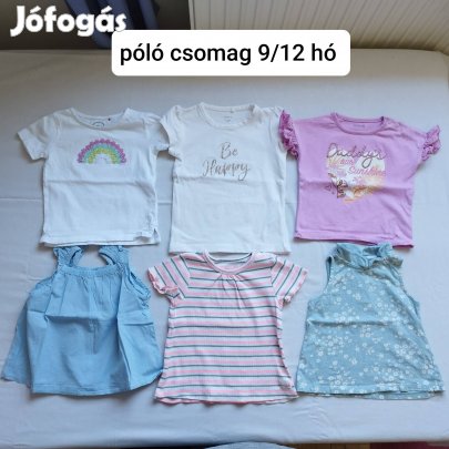 kislány póló csomag 9/12 hó 