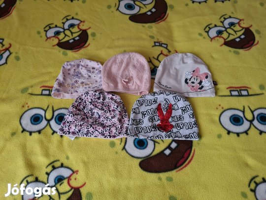 kislány sapka csomag 68-80-ig