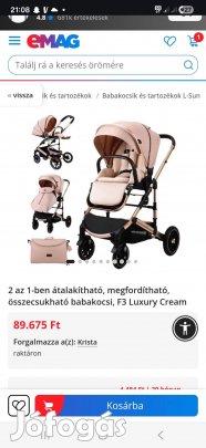 kislányos babakocsi eladó