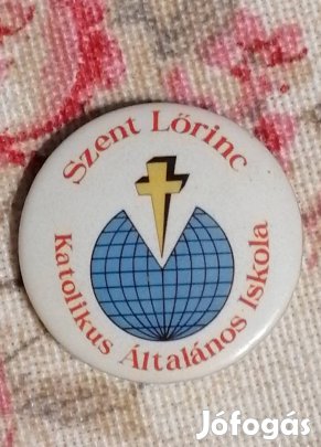 kitűző Szent Lőrinc katolikus iskola