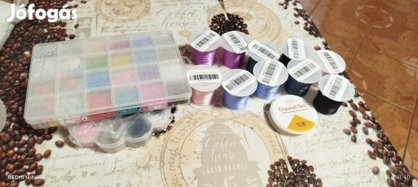 komplett gyöngyfűzér készlet vadonatúj