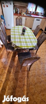 konyha asztal 6 székkel