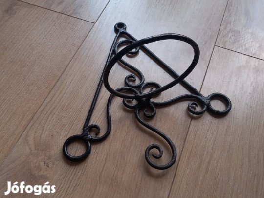 kovácsoltvas vas virágtartó konzol