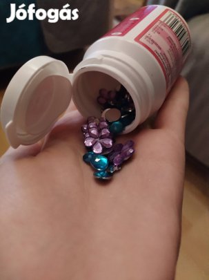 kreatív célra üveg+strassz