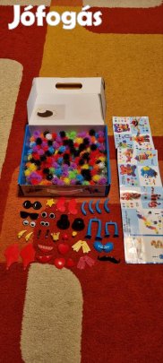 kreatív tépőzáras építőjáték 300 db-os 