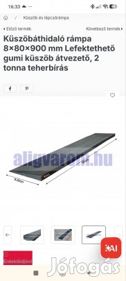 küszöbáthidaló rámpa eladó 2 db kerekesszékkel közlekedőknek 
