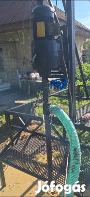 kutfúro hajtóműves villanymotor vízöblítéses kutfurófej csigatengej
