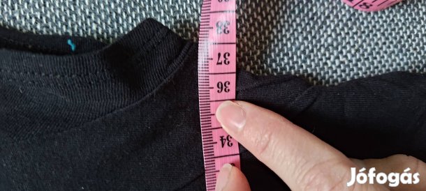 lányka fekete-fehér póló 146-152, XS