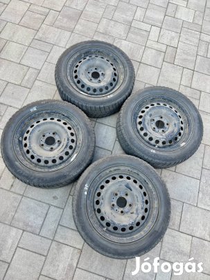 lemez felni szett téli gumival Tpms szenzorral 205/55R16 5x114.3