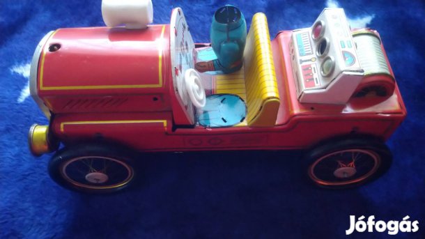 lemez játék tűzoltó autó 