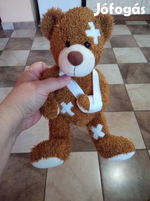 maci, mackó, medve, sebészetileg ellátott, ülő