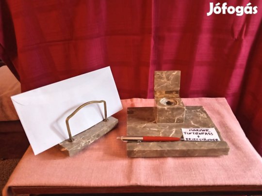 márvány tintatartó levéltartó kalamáris 