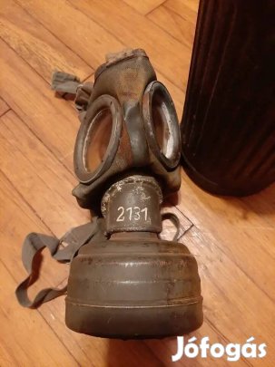 második világháborús Német gáz maszk 