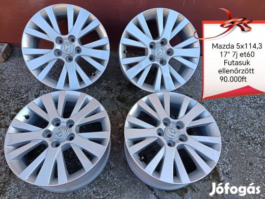 mazda 5x114,3 17 col alufelni szett 