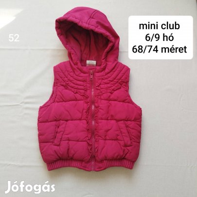 mini club pink mellény 68/74 méret 