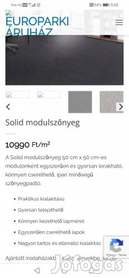 modul szönyeg lapok féláron! újra tervezés miatt,! 