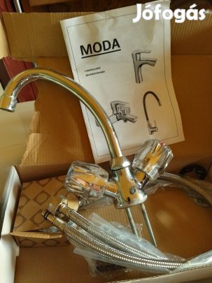 mosdó csaptelep krómozott fém