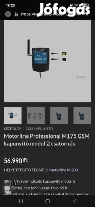 motorline gsm kapunyito modul