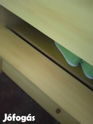 natúr színű fa cipő szekrény 