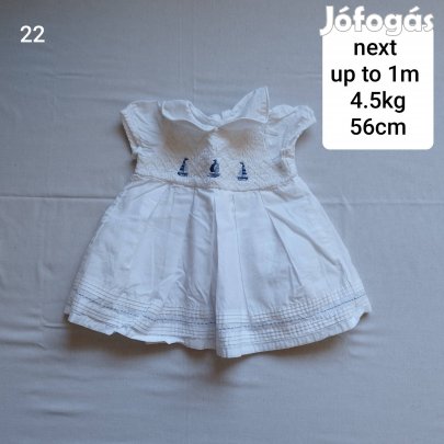 next fehér ruha up to 1m 