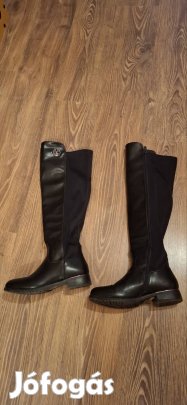 női bőr térdigérő csizma 38as