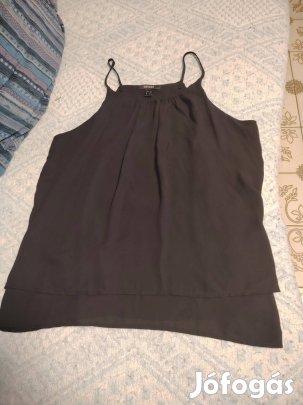 női fekete top 