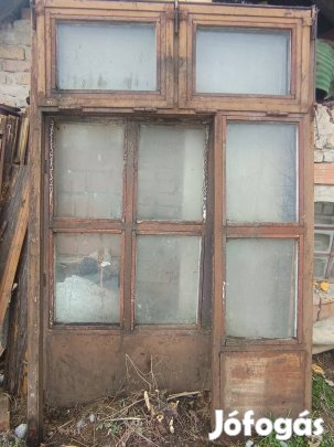 öntöttvas bontott kettöszárnyas ajtó 