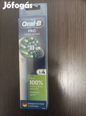 oralb pro cross action fogkefe fej csomag 4db