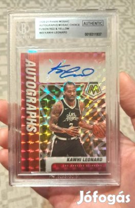 panini Kawhi Leonard aláírt kártya Beckett