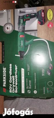 parkside 20v akkus gipszkarton csavarozó készlet