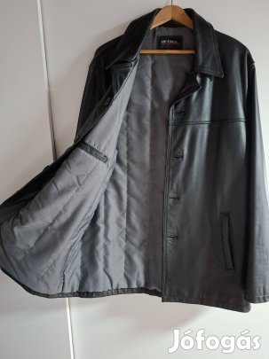 petrol xl-es férfi bőrkabát