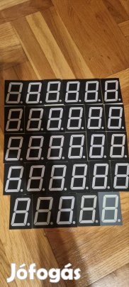 piros led szám, szegmens kijelző 