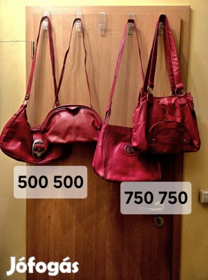 piros táskák és piros bőrcipó 37 es