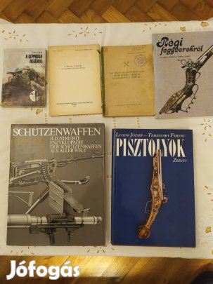 pisztolyok, géppuskák könyvek 