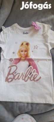 póló, lányka, Barbie, új 128-134-es 