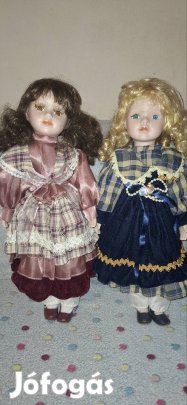 porcelán babák 2 darab