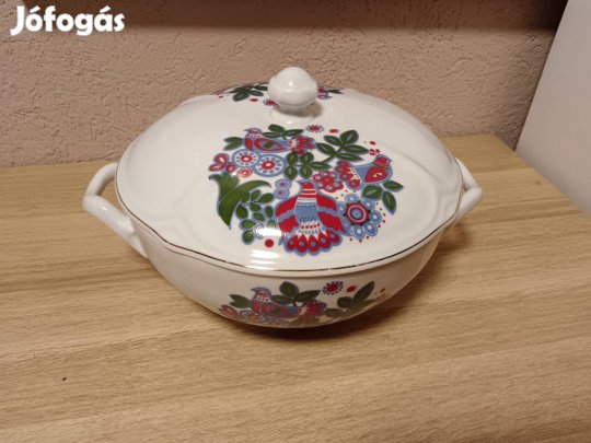 porcelán leveses tál