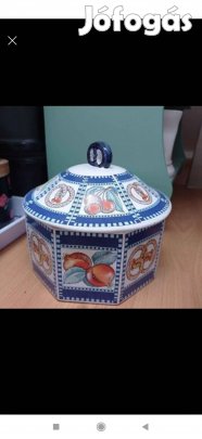 porcelán taroló fedéllel