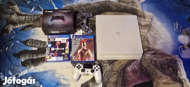 ps4 slim glaciert white színben (ritka)