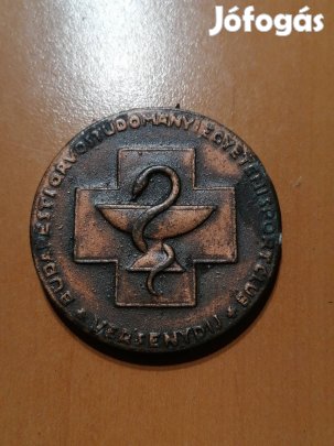 régi Budapest Orvostudományi Egyetem sport plaket